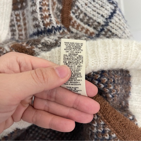 The Great. the Estate Plaid Alpaca Cardigan Sweater - Picture 5 of 6